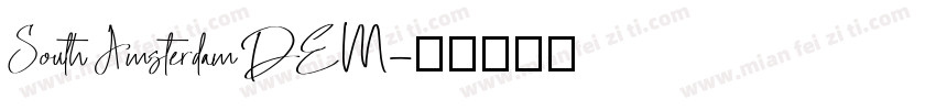 South Amsterdam DEM字体转换